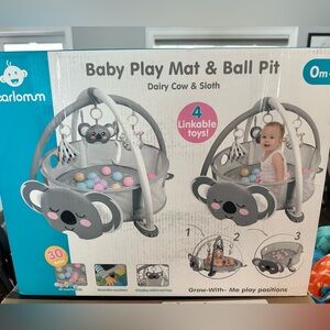 Infantino Gray and Pink Baby Play Mat & Ball Pit